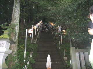 穴澤天神社　階段