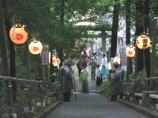 穴澤天神社会　獅子舞　