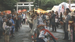 穴澤天神社　獅子舞