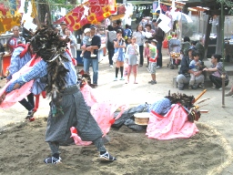 稲城　青渭神社　『獅子舞』