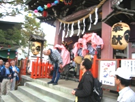 稲城　青渭神社　『獅子舞』