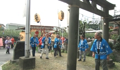 稲城　青渭神社　『獅子舞』