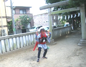 稲城　青渭神社　『獅子舞』