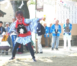 稲城　青渭神社　『獅子舞』