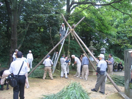 稲城　妙見寺　蛇より行事　胴体より