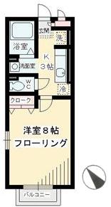 稲城賃貸 クレール稲城　間取図